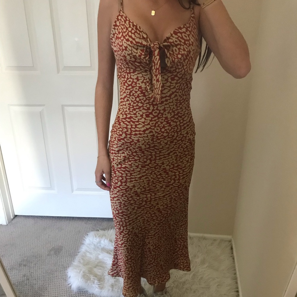 Etophe Studios Leopard Print Maxi Dress